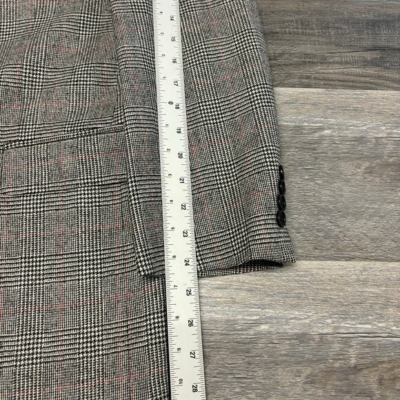 Vintage Y2K Brooks Brothers Glen Plaid Men 42L Single Breasted Wool Italy Blazer - Picture 11 of 13